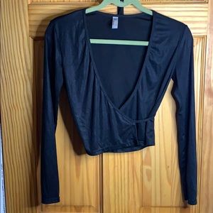 American Apparel Wrap Top Size S